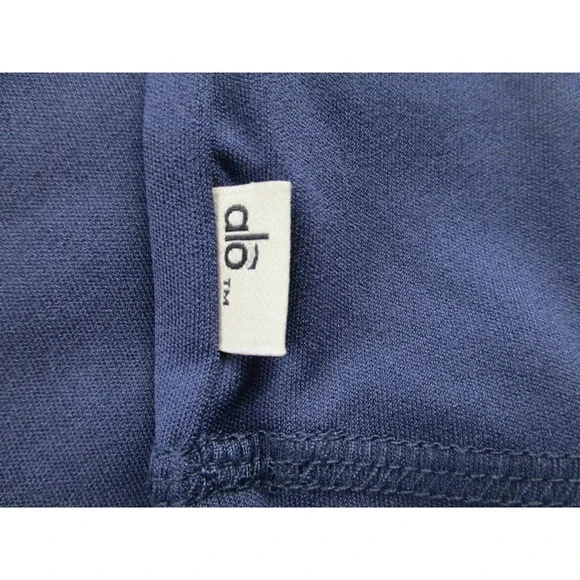 Alo Yoga Shirt Mens 3XL Navy Blue CoolFit Performance Athletic‎ Polyester Tee